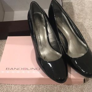 Bandolino Black Patent Heels Size 7 1/2